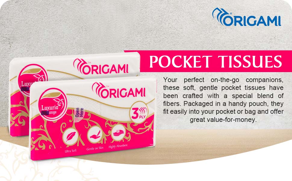 origami pocket tissues