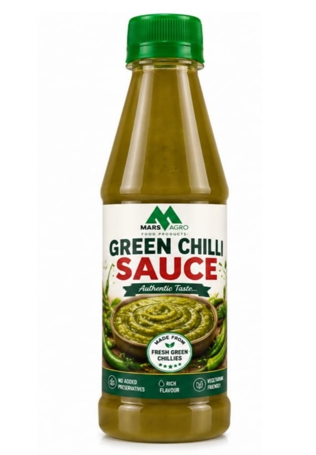 mars agro green chilli sauce 200g